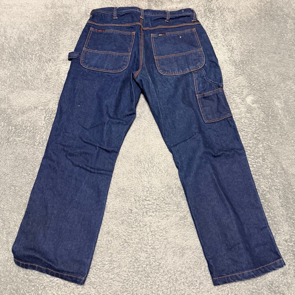 Key Flame Resistant Jeans Mens 34 x30 HRC 2 FR Relaxed Fit Blue Denim